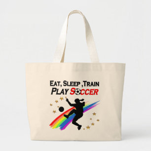 ÄT, SLEEP TÅG SPELA SOCCER HELA DAGEN LÅNG JUMBO TYGKASSE
