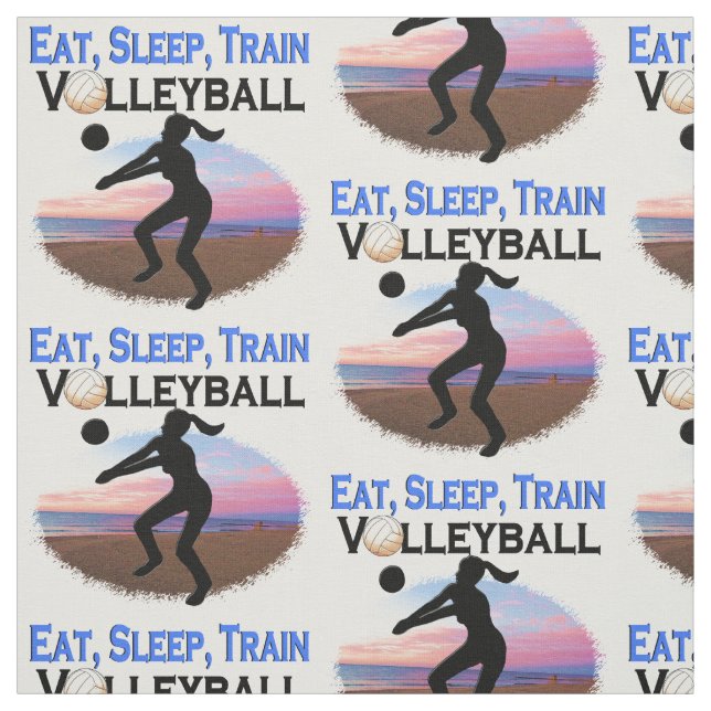 ÄT, SLEEP, TÅG VOLLEYBALL TYG (Provkarta)