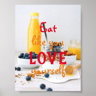 Ät som du Kärlek Yourself / Healthy Eating Poster