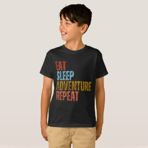 ÄT SÖMN ÄVENTYR UPPREPA T SHIRT