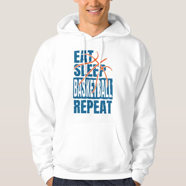 ÄT SÖMN BASKETBOLL REPETERA HOODIE (Framsida)