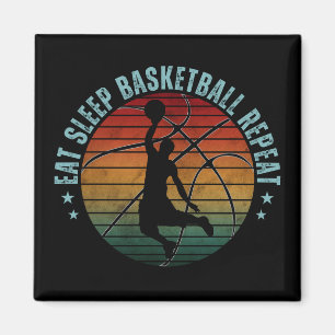 ÄT SÖMN BASKETBOLL REPETERA MAGNET