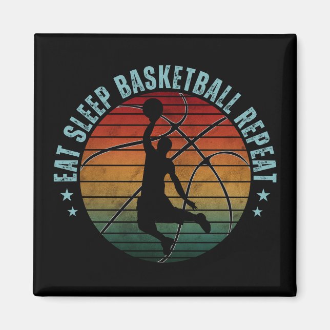 ÄT SÖMN BASKETBOLL REPETERA MAGNET (Framsidan)