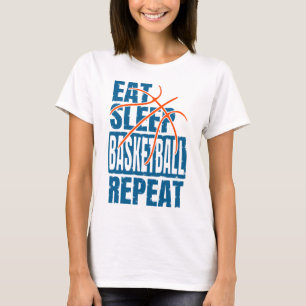 ÄT SÖMN BASKETBOLL REPETERA T SHIRT