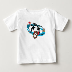 Ät, sömn, fotboll, upprepa tecknad fotboll t shirt