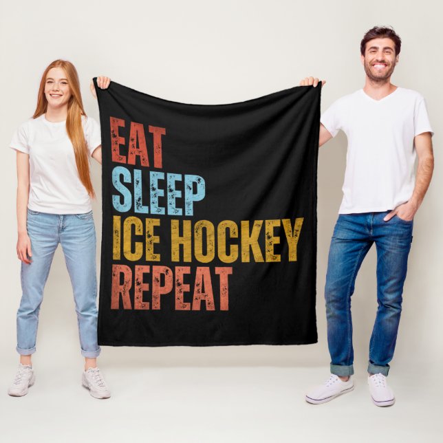 ÄT SÖMN ISHOCKEY UPPREPA FLEECEFILT (På plats)