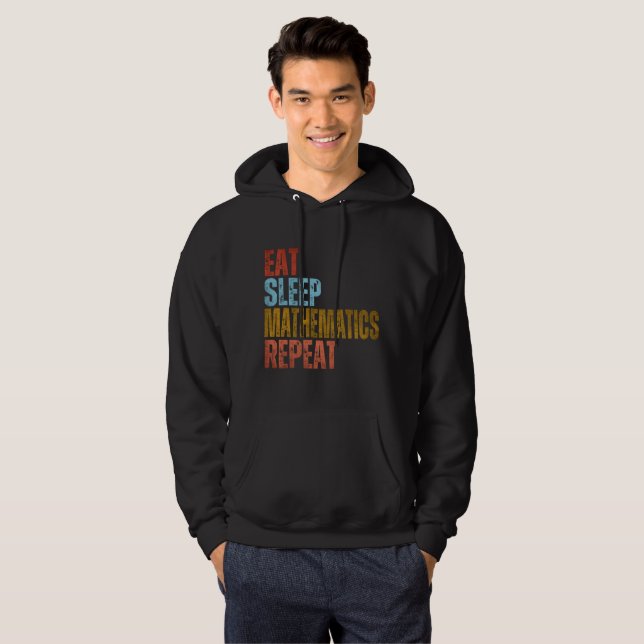 ÄT SÖMN MATEMATIK UPPREPA  HOODIE (Hel framsida)