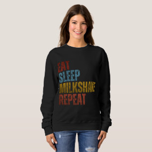 ÄT SÖMN MILKSHAKE UPPREPA T SHIRT