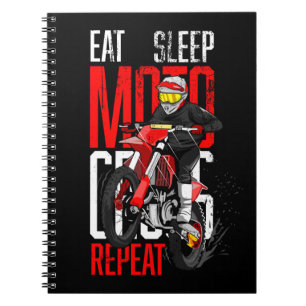 Ät sömn Motocross Upprepa lusen i ett fåtal fall f Anteckningsbok