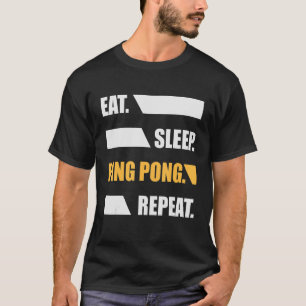 Ät sömn Ping Pong Repeat Paddle Sport T Shirt