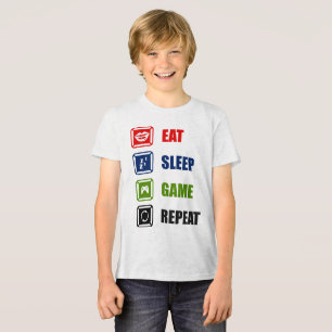Ät, sömn, spel, upprepa t shirt