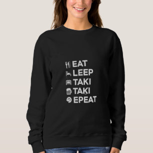 Ät, sömn, Taki, Upprepa - Funny Kava och Beer Shi T Shirt