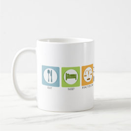 Ät sömn, utöva juridik kaffemugg