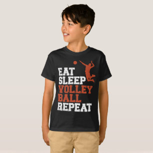 Ät sömn Volleyball Upprepa Volleyball Boy Gift T Shirt