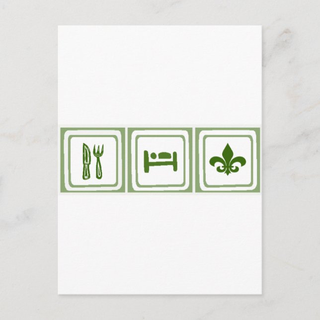 Ät sömn... vykort (Framsida)