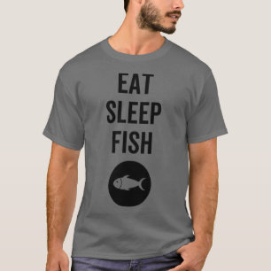 Ät sömnfisk 3 t shirt