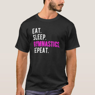 Ät sömnGymnastika Upprepa barn Bakvänd Acrobat T Shirt