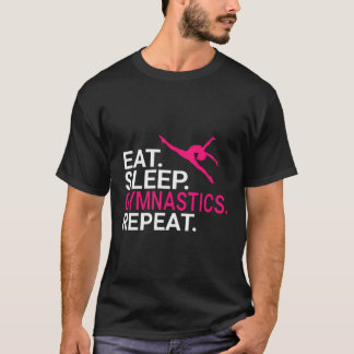 Ät sömngymnastika Upprepa julklappen T Shirt