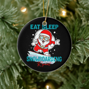 Ät sömnlövbordande Upprepa jul Coolan Party Julgransprydnad Keramik
