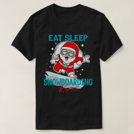 Ät sömnlövbordande Upprepa jul Coolan Party T Shirt