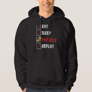 Ät sömnpopulationer Upprepa Tropiskt sommarvaccin Hoodie