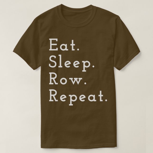 Ät sömnrad Funny roterande spelarpresentrotning T Shirt (Design framsida)