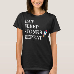 Ät sömnstenar, memorandum lustig day trader gamest t shirt