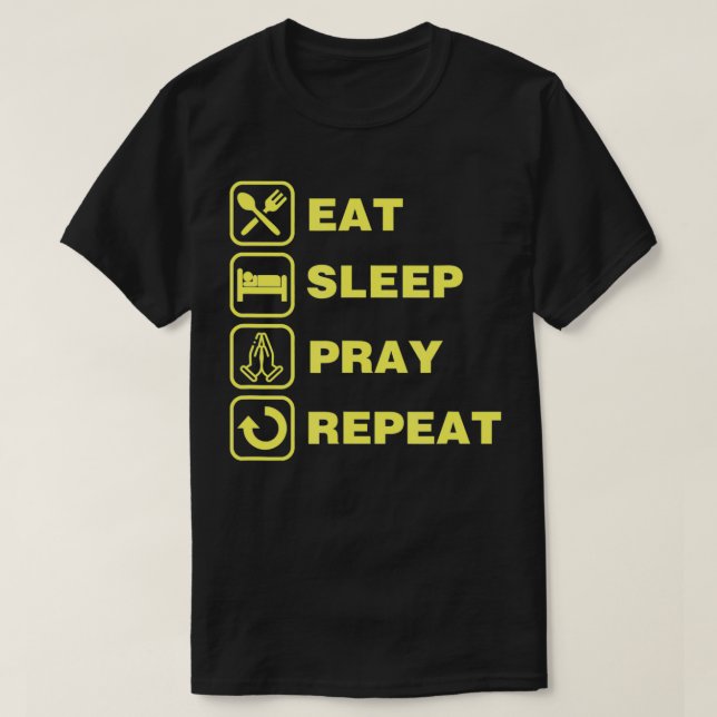 Ät sömnstråle Upprepa Christian Prayer jul o o T Shirt (Design framsida)