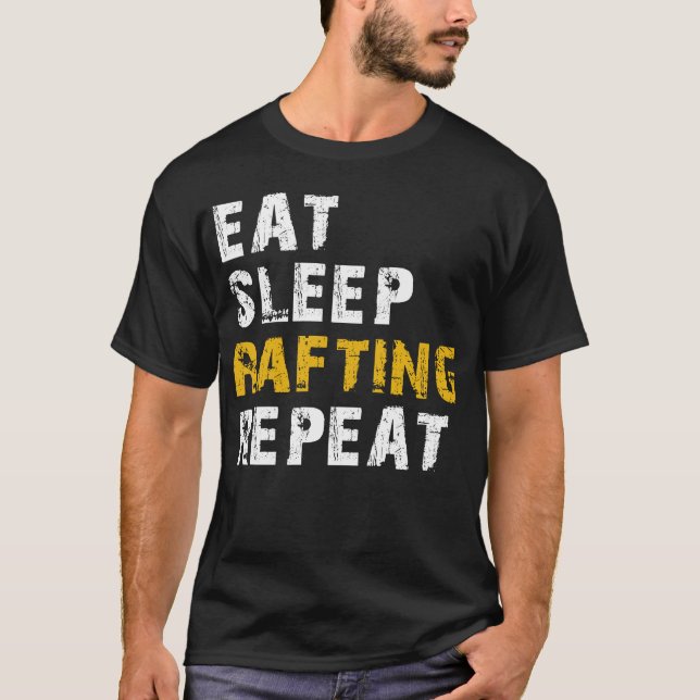 Ät sömnstrålning t shirt (Framsida)