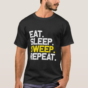 Ät sömnsvepande Upprepa lustigt svepande gåva T Shirt
