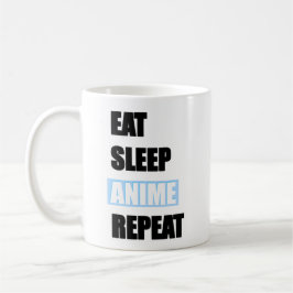 Ät, sov, Anime, Upprepa! Kaffemugg