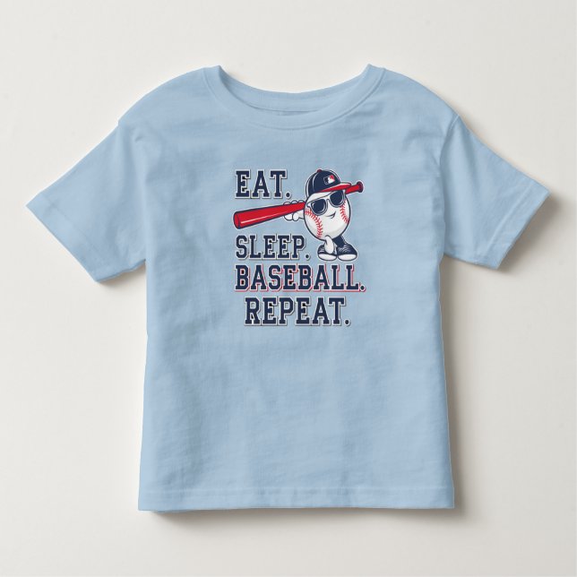 Ät. Sov. Baseball. RepeatT-Shirt T Shirt (Framsida)