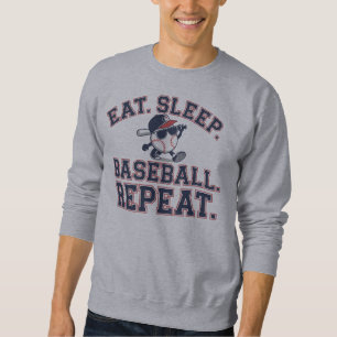 Ät. Sov. Baseball. Upprepa Lång Ärmad Tröja