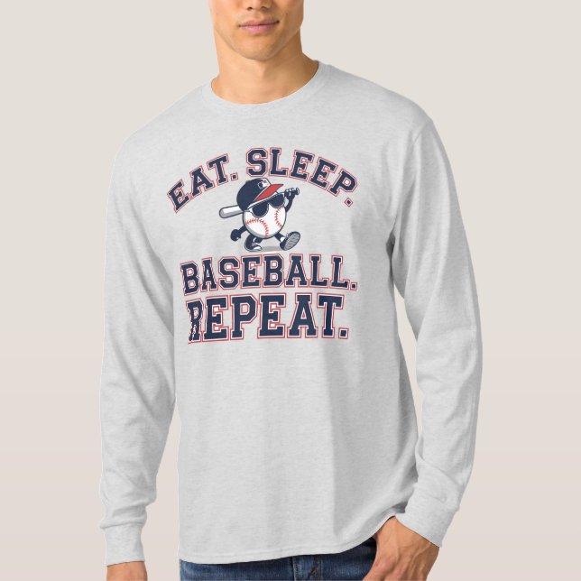 Ät. Sov. Baseball. Upprepa T Shirt (Framsida)