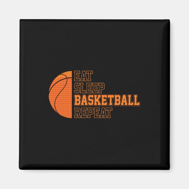 Ät. Sov. Basketboll. Upprepa. Basketball Player Magnet (Framsidan)