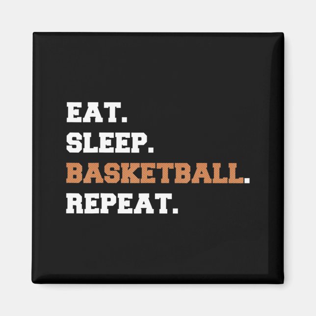 Ät. Sov. Basketboll. Upprepa till Roligt ring Magnet (Framsidan)
