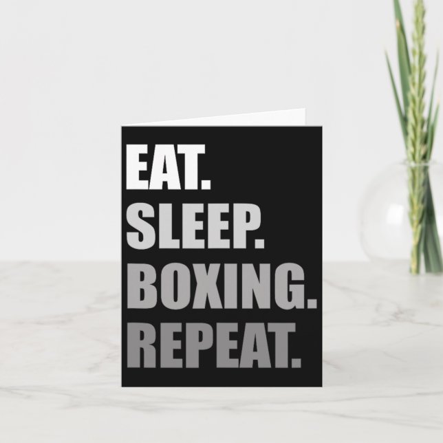 Ät. Sov. Boxing. Upprepa. Boxing Kort (Framsida)