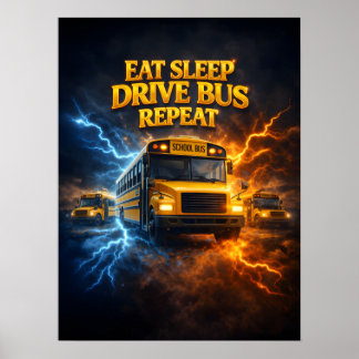Ät Sov Bussförare Poster