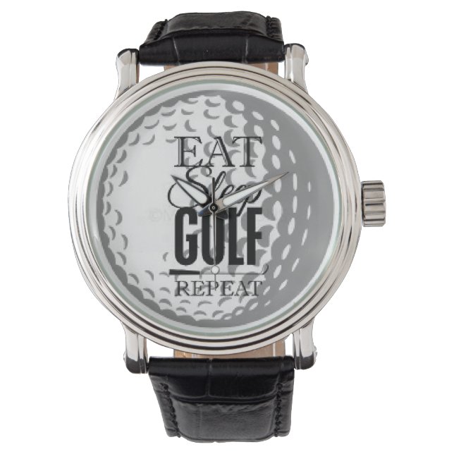 Ät,Sov, Golf, Reptera Armbandsur (Framsida)