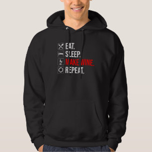 Ät. Sov. Gör Vin. Upprepa Hoodie