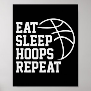 Ät Söv Hoops Upprepa Roligt Talesätt Citat Sketll Poster