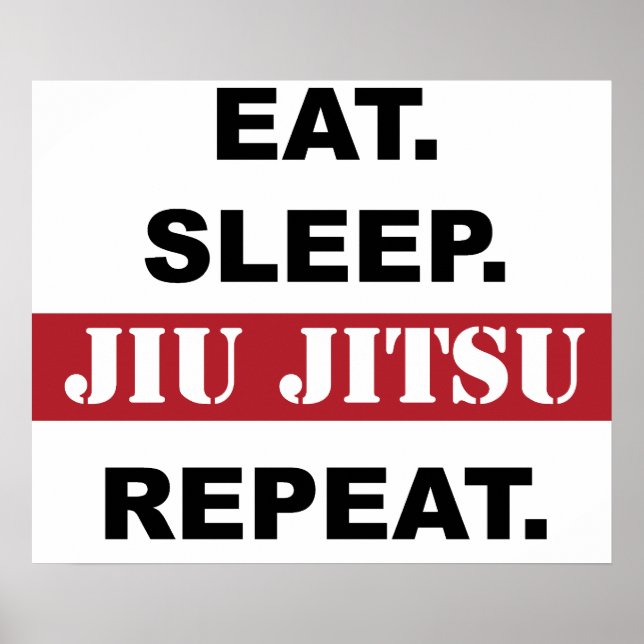 Ät. Sov. Jiu Jitsu. Upprepa. Poster (Framsidan)