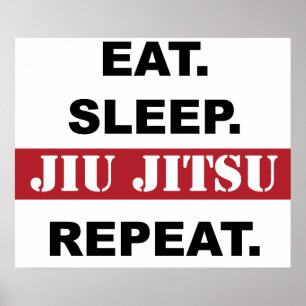 Ät. Sov. Jiu Jitsu. Upprepa.Poster Poster