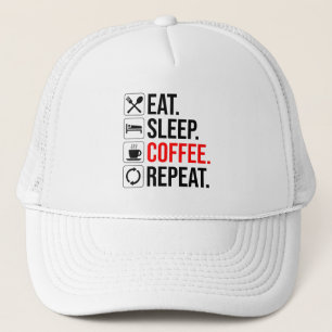 Ät. Sov. Kaffe. Upprepa Keps