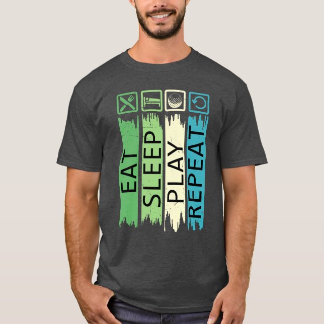 Ät sov lek upprepa  t shirt (Framsida)