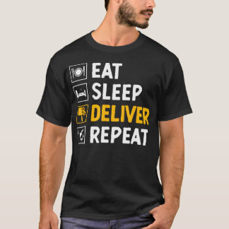 Ät Sov Leverera Repeter Postarbetare Brevbärare Po T Shirt