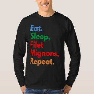 Ät Sov Oxfilé Upprepa för Oxfilé T Shirt