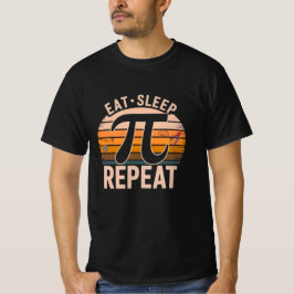 Ät Söv Pi Upprepa T-shirt – Math Älskare Tee – Pi