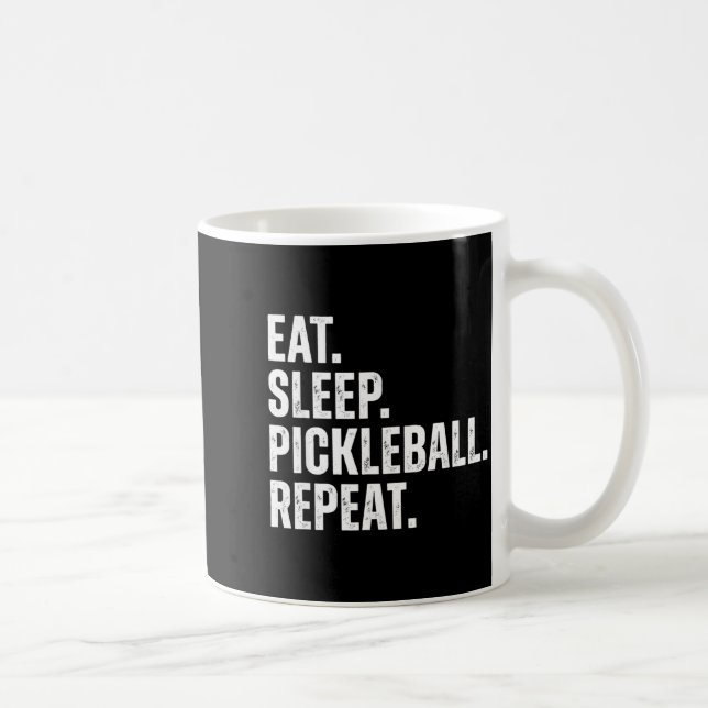 Ät sov pickleball upprepa rolig spelare present  kaffemugg (Höger)