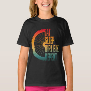 ÄT SÖV SMUTSIG CYKEL UPPREPA T SHIRT